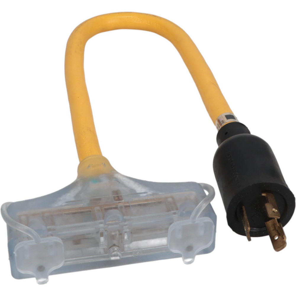 Southwire 3 Conductors, 125 VAC, 15 Amp, 12 AWG, Twist-To-Lock Power Generator Adapter - 90848802