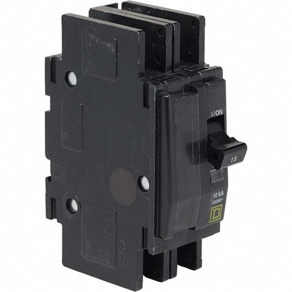 Schneider Electric 10 Amp, 125 VDC, 240 VAC, 60 VDC, 3 Pole, DIN Rail Mount, Fixed Mount Miniature Circuit Breaker - 60177