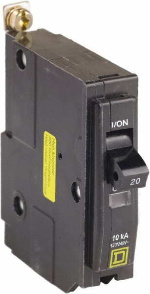 Square D 10 Amp, 240 VAC, 1 Pole, Bolt On Miniature Circuit Breaker - QOB110