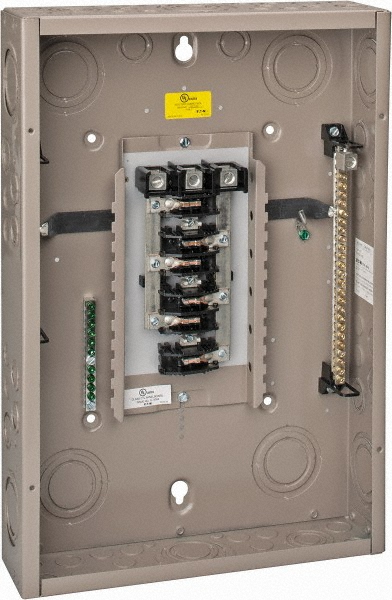 Eaton Cutler-Hammer 24 Circuits, 208/120 VAC, 125 Amp Main, 6-2/0 AWG, Indoor Main Lug Load Center - CH24L3125C