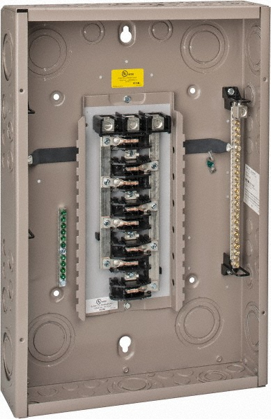 Eaton Cutler-Hammer 24 Circuits, 208/120 VAC, 125 Amp Main, 6-2/0 AWG, Indoor Main Lug Load Center - CH24L3125C