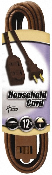 Southwire 15', 16/2 Gauge/Conductors, White Indoor Extension Cord - 93453351