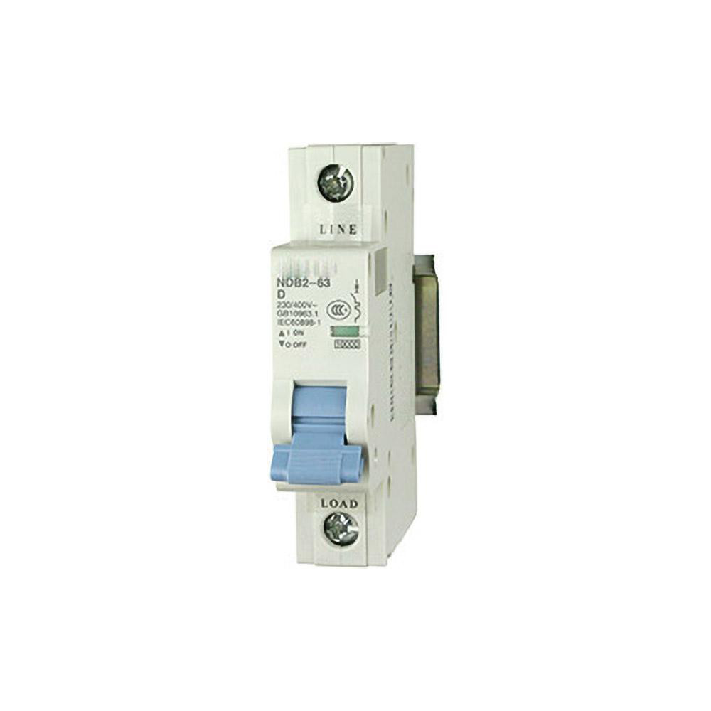 Nader Circuit Breakers; Circuit Breaker Type: C60SP - Supplementary Protection; Milliamperage (mA): 80000; 80; Number of Poles: 1; Breaking Capacity: 10 kA; Tripping Mechanism: Thermal-Magnetic; Terminal Connection Type: Screw; Mounting Type: DIN Rail Mount; Voltage: 240 VAC; 60 VDC - NDB1-125C80-1