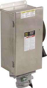Square D Safety Switch: NEMA 12 & 3R, 60 Amp, Fused - H362AWAVW