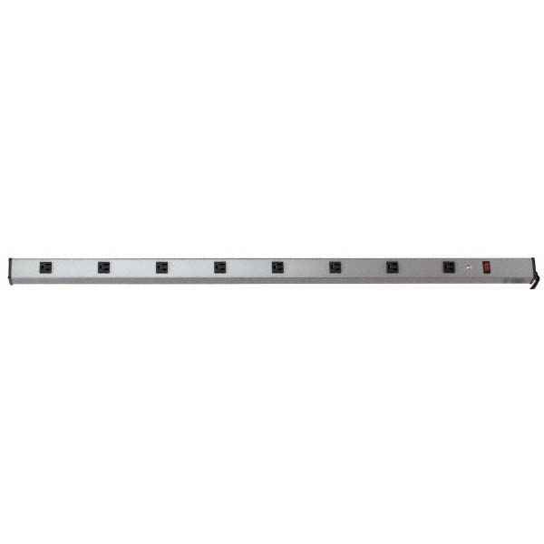 Wiremold 16 Outlets, 120 Volts, 15 Amps, 15' Cord, Power Outlet Strip - UL404BD