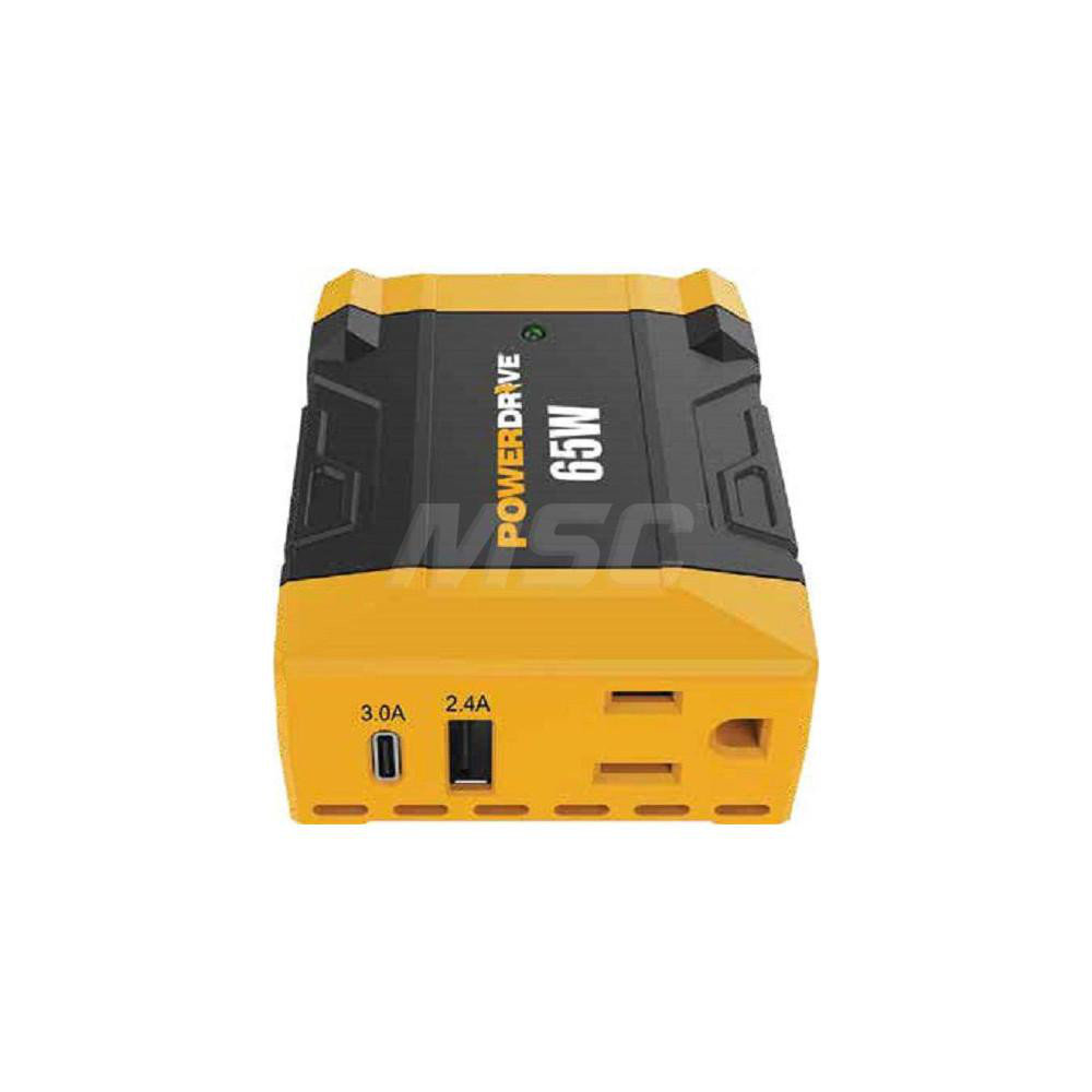 PowerDrive Automotive Power Inverter: 12.00 Input, 100 Output, 100 Peak Wattage, Plug-In - PWD100D