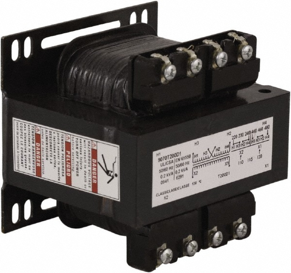 Square D 1 Phase, 300 VA, Control Transformer - 9070KL300D3