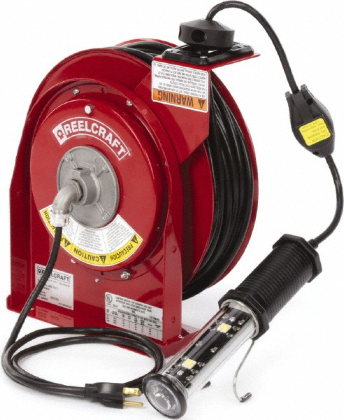 Conductix Cord & Cable Reel: 16 AWG, 50' Long, Bare End - 122160305011