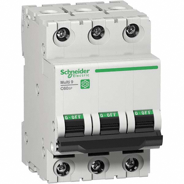 Schneider Electric 8 Amp, 480Y/277 Volt, 3 Pole, Clip Mount C60SP Circuit Breaker - Supplementary Protection - M9F23308