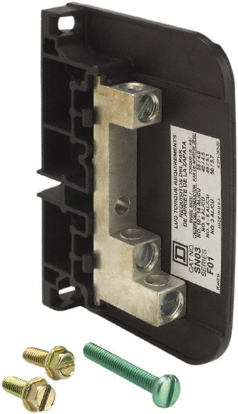 Square D Safety Switch Accessories: Switch Accessory Type: Neutral Block; For Use With: Heavy Duty Safety Switches Series F1, F5 to F6 - CSN03C