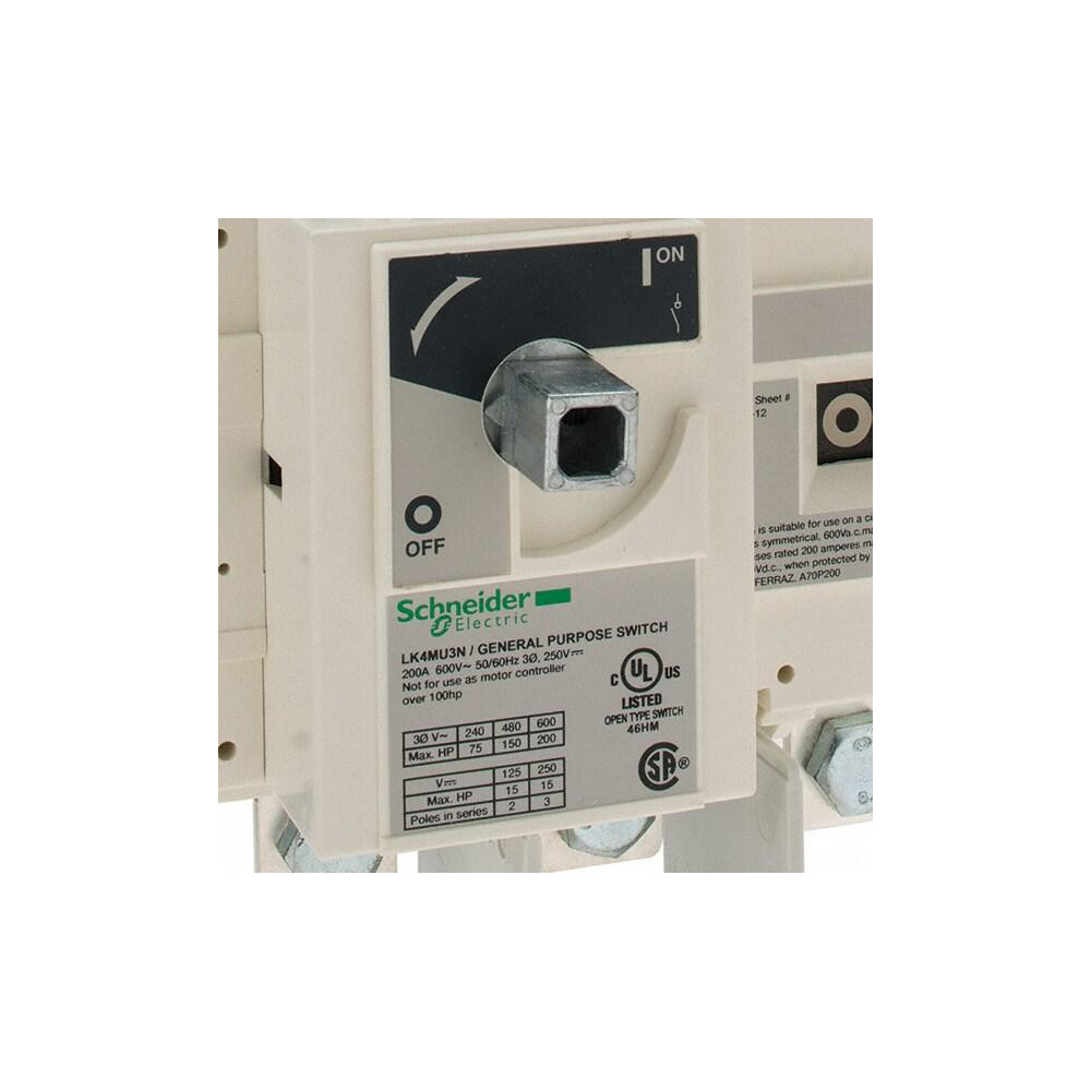 Schneider Electric Cam & Disconnect Switch: Non-Fused - LK4MU3N