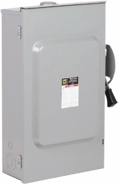 Eaton Cutler-Hammer Safety Switch: NEMA 1, 200 Amp, 240VAC, Fused - DG224NGK