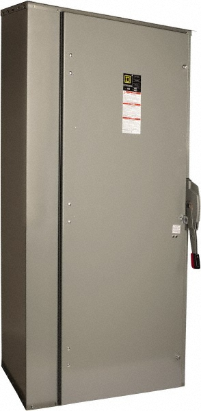 Square D Safety Switch: NEMA 12 & 3R, 800 Amp, 600VAC/VDC, Fused - H367AWK