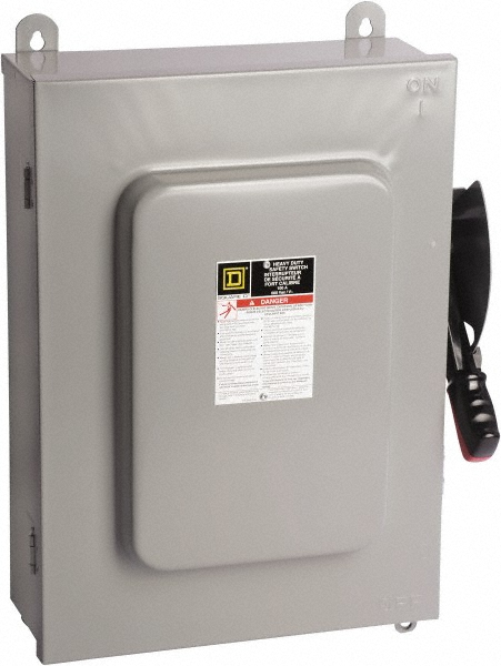 Square D Safety Switch: NEMA 12, 3, 3R, 4 & 4X, 200 Amp, 600VAC - HU664DS