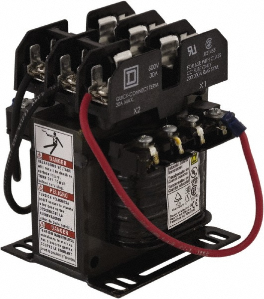 Square D 100 VA, Top Mount Fuse Block Control Transformer - 9070TF100D14