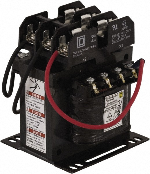Square D 100 VA, Top Mount Fuse Block Control Transformer - 9070TF100D14