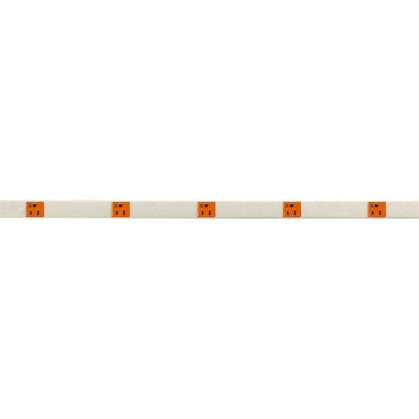 Wiremold 5 Outlets, 120 Volts, 15 Amps, Power Outlet Strip - V20IG512