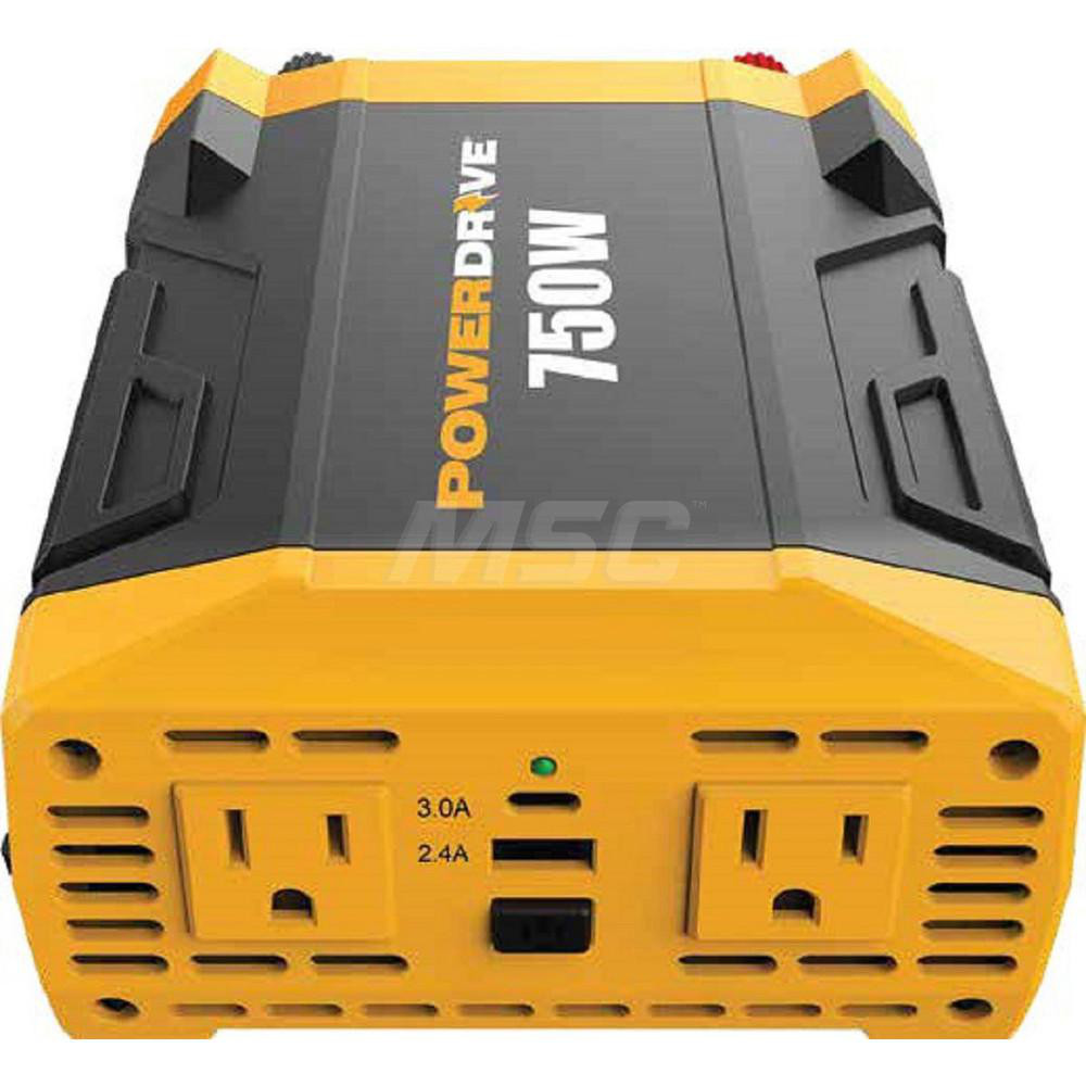 SnowJoe Designed as a portable inverter + charger works with the 24V iON+ System batteries (sold separately)Includes AC adapter chargerPortable power up to 300WEquipped with an AC outlet , USB-A + USB-C ports, and a 10 W wireless charging pad to charge personal electronicsOnboard 3W spotlight + 1W LED reading lights - 24V-300WI