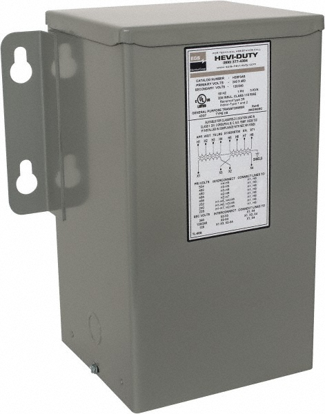 Square D General Purpose Transformers; Power Rating (kVA): 3.0000; Power Rating (VA): 3.0 kVA; Input Voltage: 480 V; Output Voltage: 240 V; Number of Phases: 3; Recommended Environment: Outdoor; Indoor; Nema Rating: 3R; Temperature Rise: 239 °F; Standards Met: RoHS Compliant; NEMA Enclosure Rating: 3R - 3T5F