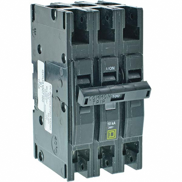 Square D 80 Amp, 240 VAC, 3 Pole, Panel Mount Miniature Circuit Breaker - QOU3801021