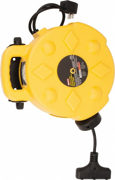 Conductix Cord & Cable Reel: 16 AWG, 35' Long, Outlet End - 121160303512