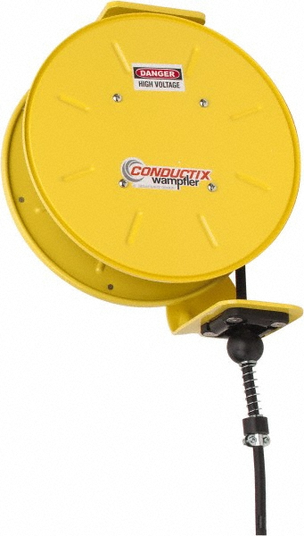 Conductix Cord & Cable Reel: 12 AWG, 30' Long, Bare End - 142120403011