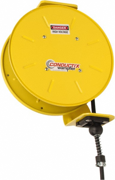 Conductix Cord & Cable Reel: 12 AWG, 30' Long, Bare End - 142120403011