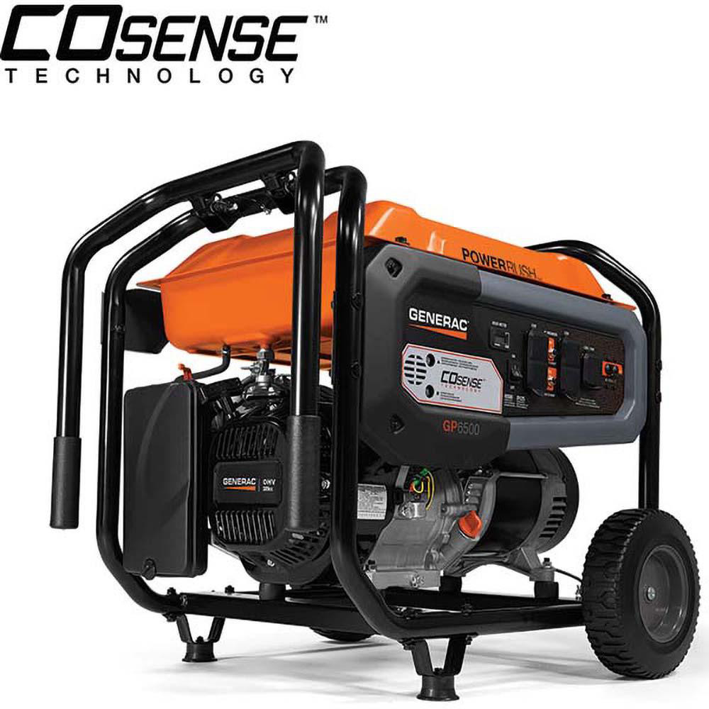 Simpson Portable Power Generator: Gasoline, 3,600W, 8 h, Recoil - 70068