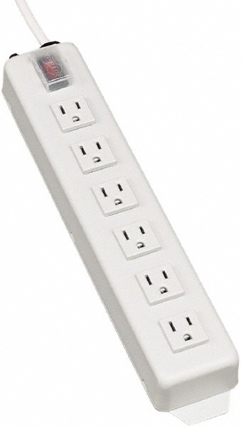 Tripp-Lite 6 Outlets, 120 VAC15 Amps, 15' Cord, Power Outlet Strip - TLM615NC