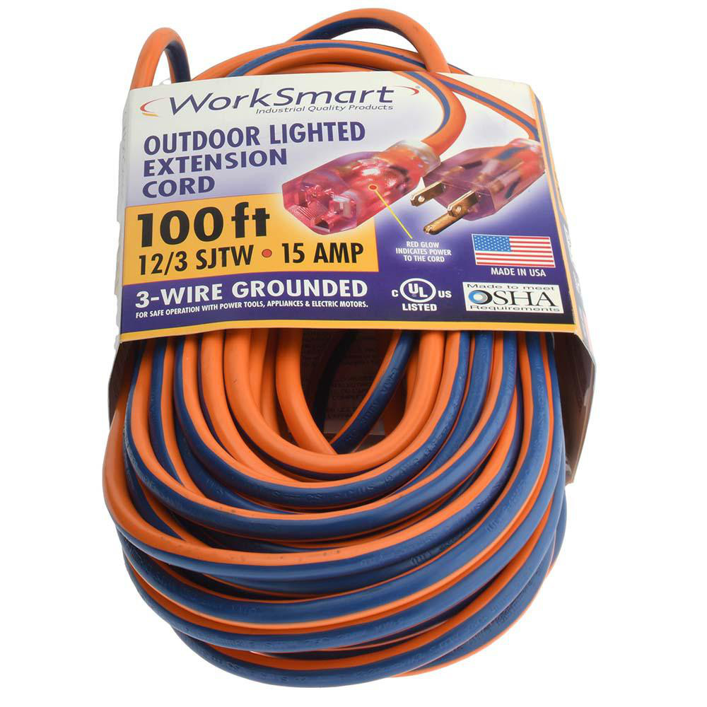 Wiremold 8 Outlets, 120 Volts, 15 Amps, 15' Cord, Power Outlet Strip - UL401BD