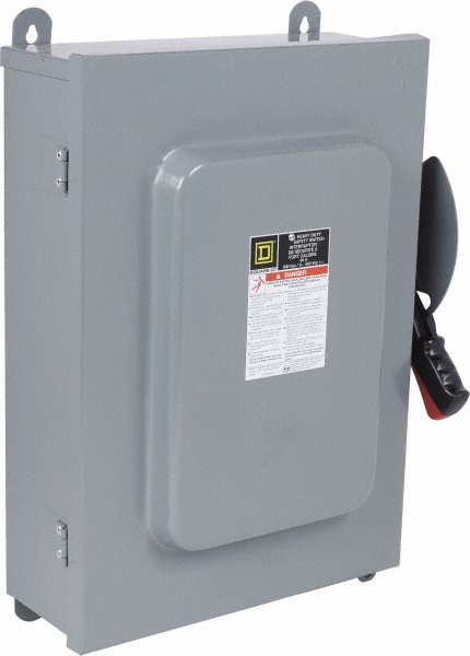 Square D Safety Switch: NEMA 12, 60 Amp, 600VAC - HU662AWKEI2VW