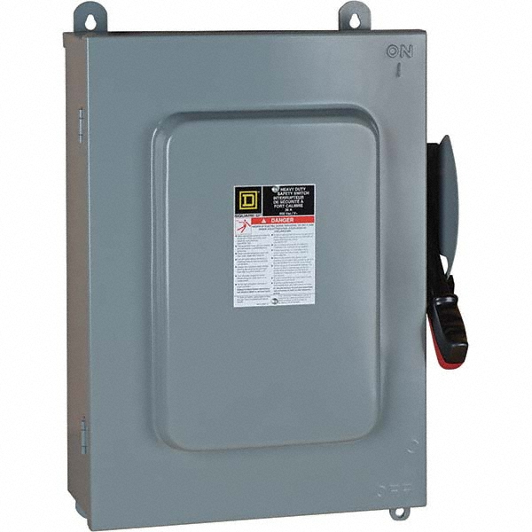 Square D Safety Switch: NEMA 12, 60 Amp, 600VAC - HU662AWKEI2VW