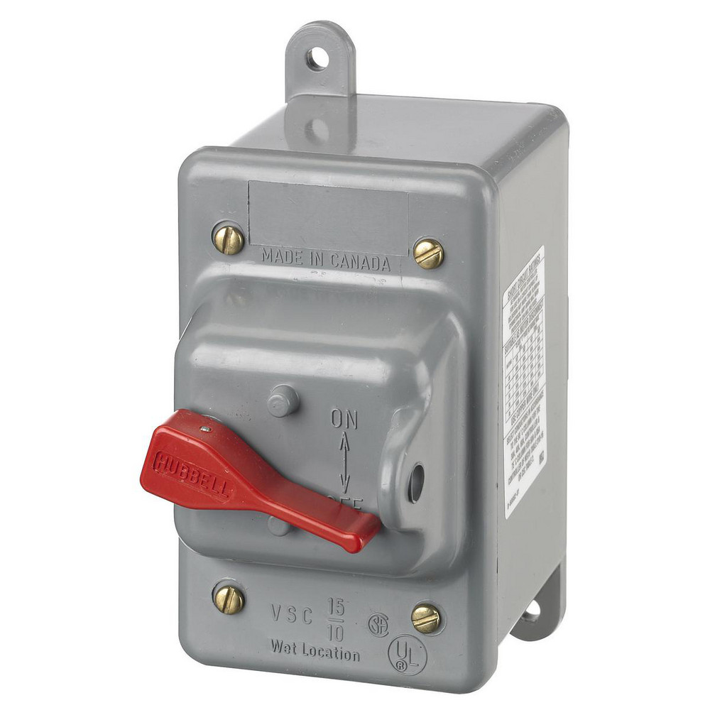Hubbell Wiring Device-Kellems Cam & Disconnect Switch: Enclosed, 30 Amp, 600VAC, 1 Phase - HBLDS3RCP