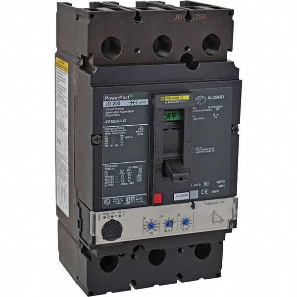 Square D 200 Amp, 480 VAC, 3 Pole, Unit Mount Molded Case Circuit Breaker - JDF36200SN