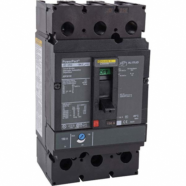 Square D 200 Amp, 480 VAC, 3 Pole, Unit Mount Molded Case Circuit Breaker - JDF36200SN
