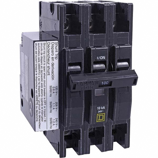 Square D 50 Amp, 240 VAC, 1 Pole, Panel Mount Miniature Circuit Breaker - QOU150
