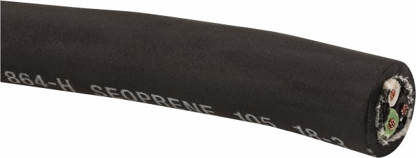 Southwire 14/4 Gauge/Conductors, Black Outdoor Replacement Cord, Priced as 1' Increments,Minimum Cut Length is 125', 250' Total Coil length - 55039903