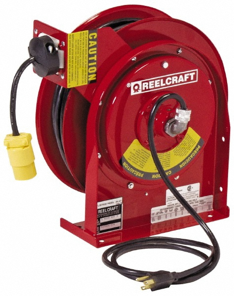 Conductix Cord & Cable Reel: 10 AWG, 30' Long, Bare End - 142100303011