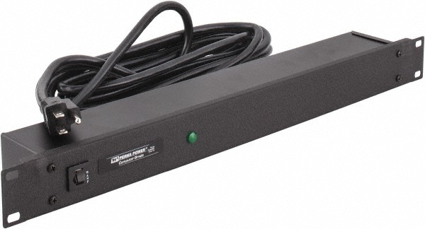 Wiremold 6 Outlets, 120 Volts, 15 Amps, 15' Cord, Power Outlet Strip - R5BZX-15