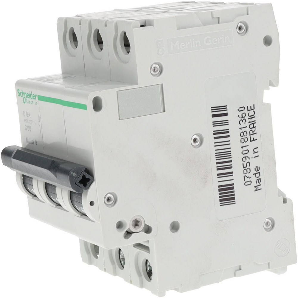 Schneider Electric 8 Amp, 3 Pole, DIN Rail Mount Standard Circuit Breaker - MG24537