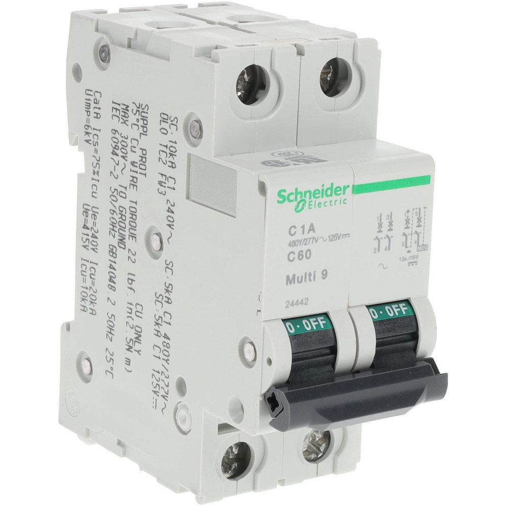 Schneider Electric 8 Amp, 3 Pole, DIN Rail Mount Standard Circuit Breaker - MG24537