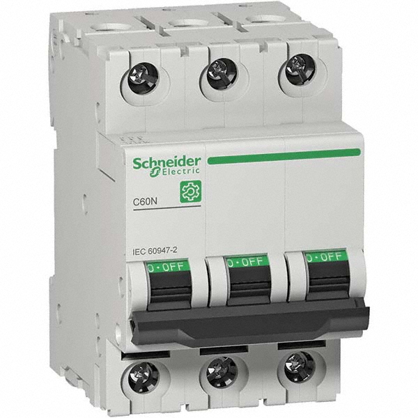 Schneider Electric 8 Amp, 3 Pole, DIN Rail Mount Standard Circuit Breaker - MG24537