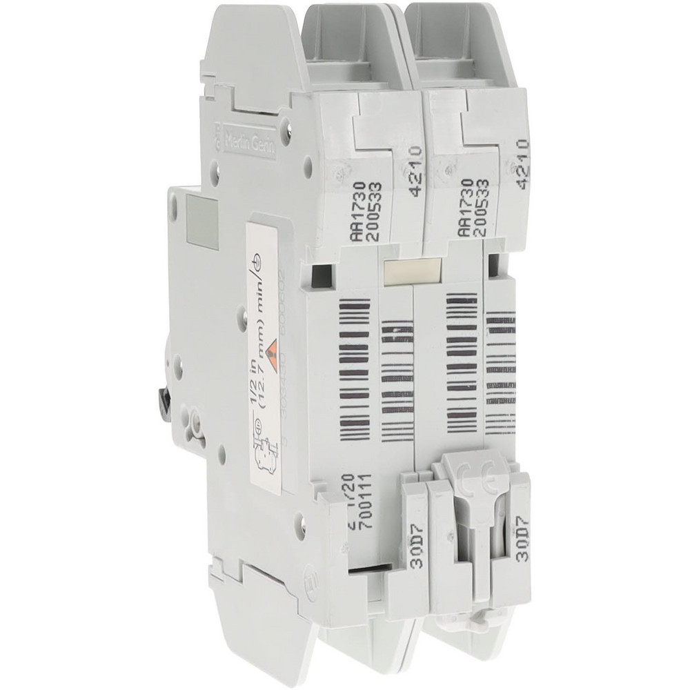 Schneider Electric 8 Amp, 125 VDC, 240 VAC, 60 VDC, 1 Pole, DIN Rail Mount, Fixed Mount Miniature Circuit Breaker - 60160
