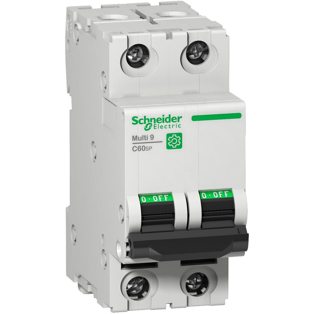 Schneider Electric 4 Amp, 480Y/277 Volt, 2 Pole, Clip Mount C60SP Circuit Breaker - Supplementary Protection - M9F23204
