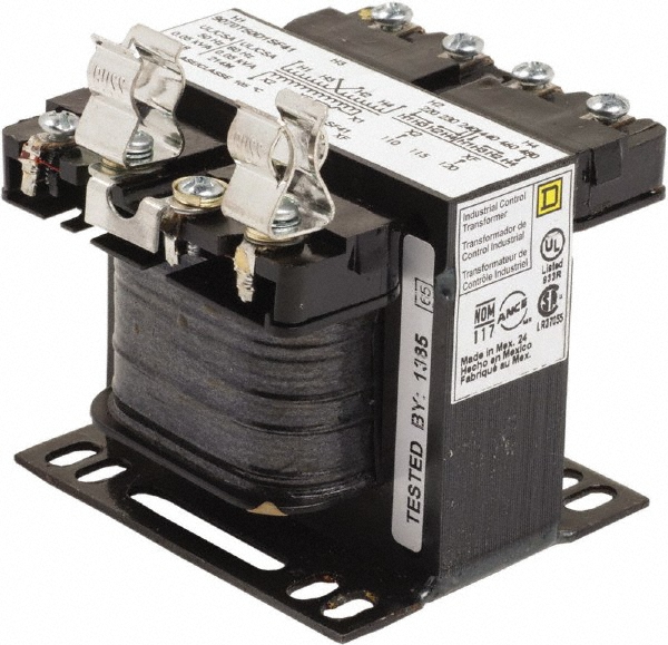 Square D 50 VA, Top Mount Fuse Block Control Transformer - 9070TF50D24