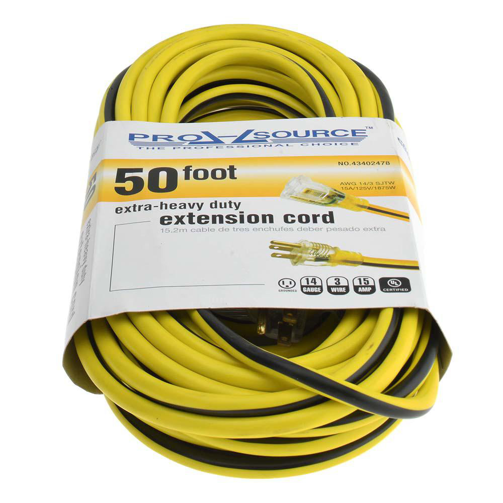 Value Collection 100', 12/3 Gauge/Conductors, Blue/Pink Indoor & Outdoor Extension Cord - 99100