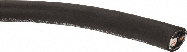 Made in USA 18/2 Gauge/Conductors, Black & White Indoor & Outdoor Replacement Cord, Priced as 1' Increments, Minimum Cut Length is 50',  250' Total Coil Length - 13002.35T.01
