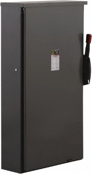Square D Safety Switch: NEMA 12 & 3R, 600 Amp, 600VAC/VDC, Fused - H266AWK