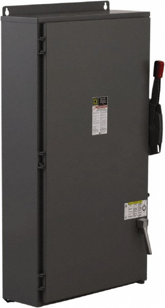 Square D Safety Switch: NEMA 12 & 3R, 400 Amp, 600VAC/VDC - HU465AWK