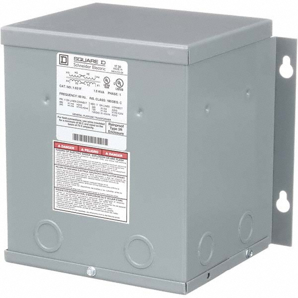 Square D General Purpose Transformers: Power Rating (kVA): 10.0000; Power Rating (VA): 10.0 kVA - 10S1F